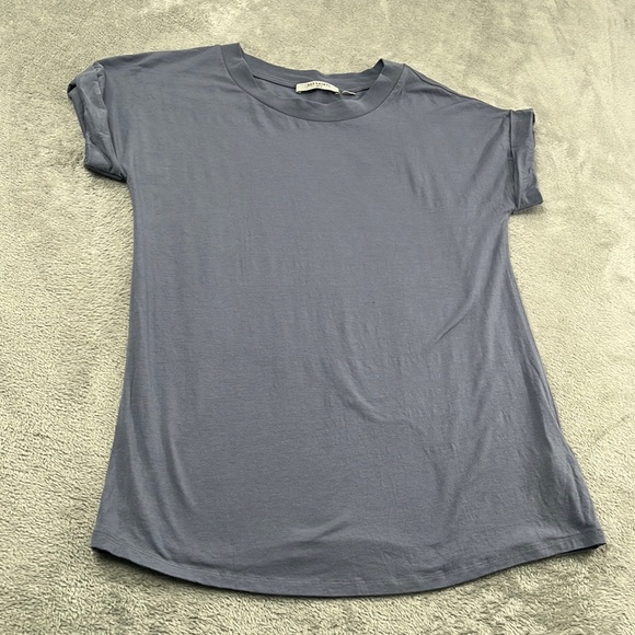 Allsaints XS, S Gray Blue IMO Boy Tee‎ Short Sleeve T Shirt Cotton Blend - Picture 1 of 13